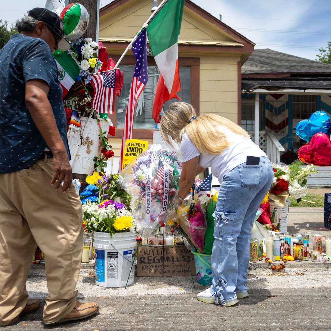 El lugar donde el mexicano Lorenzo Salgado Araujo fue baleado por un agente del ICE. Foto: AP